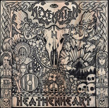 RockmusicRaider - Hexenklad - Heathenheart - Album Cover