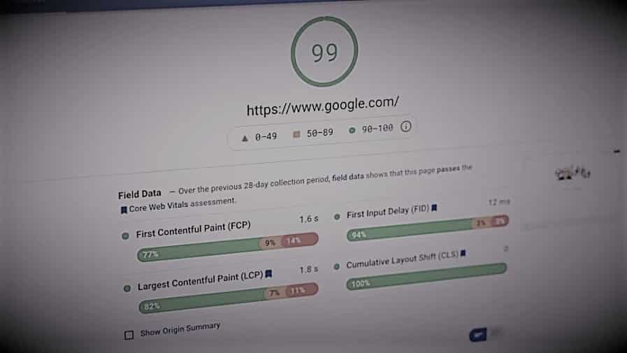 RockmusicRaider - Google Core Web Vitals - User Experience or UX